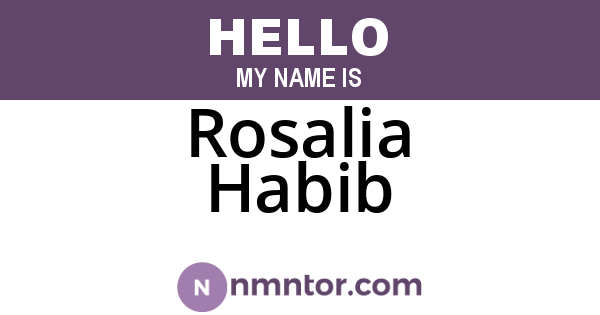 Rosalia Habib