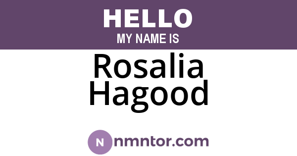 Rosalia Hagood