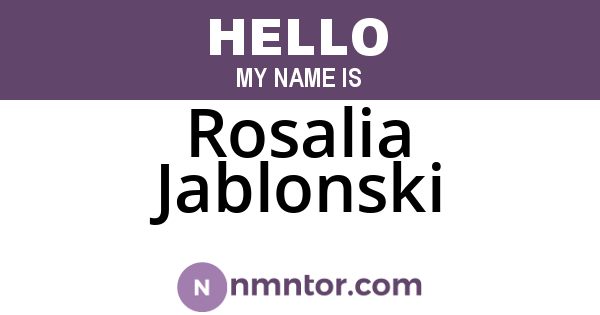 Rosalia Jablonski