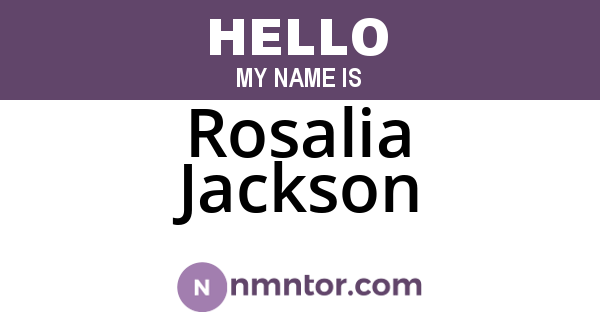 Rosalia Jackson