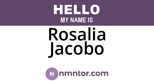 Rosalia Jacobo