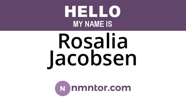Rosalia Jacobsen