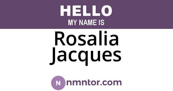 Rosalia Jacques
