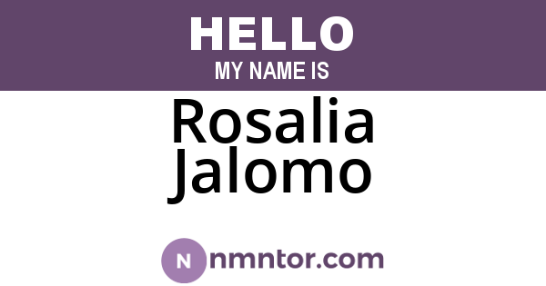 Rosalia Jalomo