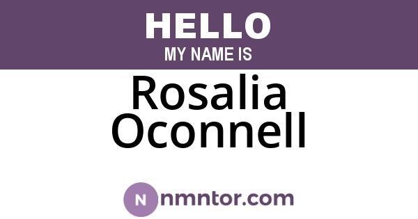 Rosalia Oconnell