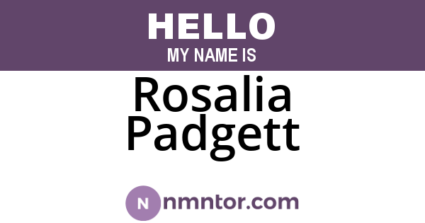 Rosalia Padgett