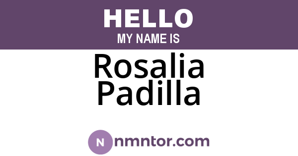 Rosalia Padilla