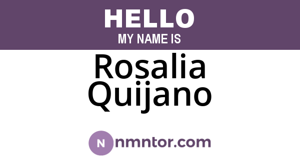 Rosalia Quijano
