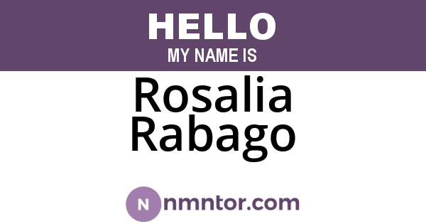 Rosalia Rabago