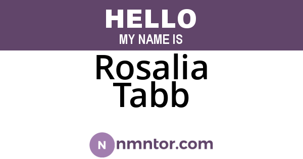 Rosalia Tabb