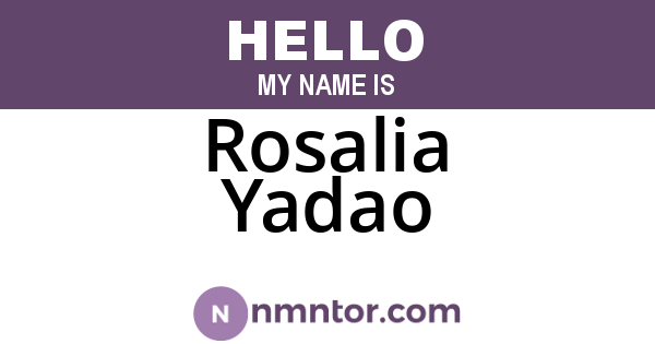 Rosalia Yadao