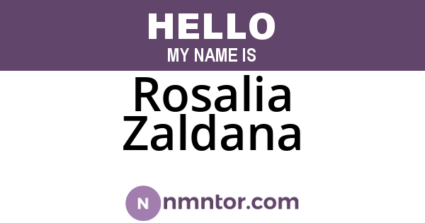 Rosalia Zaldana