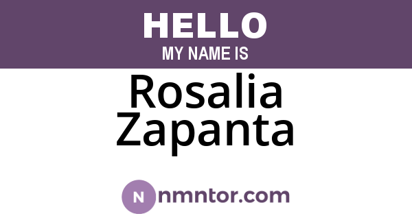 Rosalia Zapanta