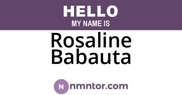 Rosaline Babauta
