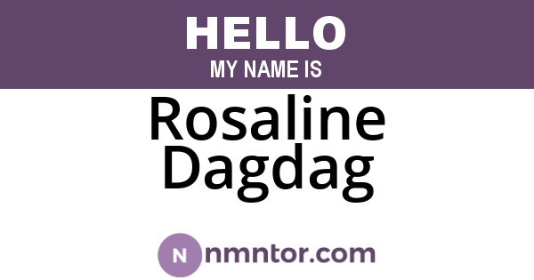 Rosaline Dagdag