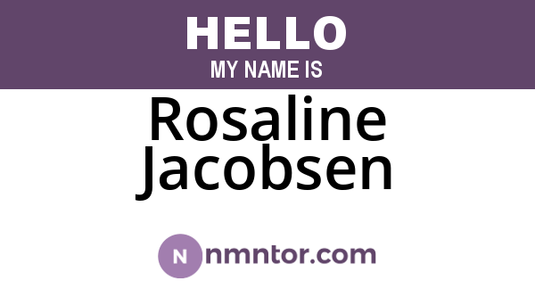 Rosaline Jacobsen