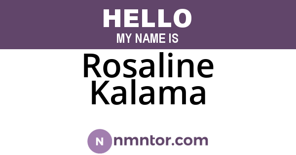 Rosaline Kalama