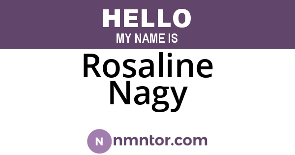 Rosaline Nagy