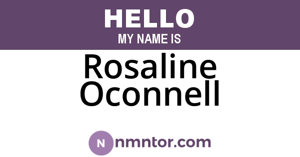 Rosaline Oconnell