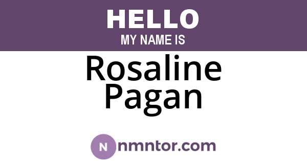Rosaline Pagan
