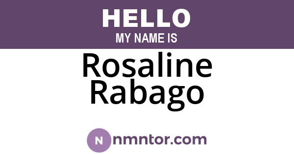Rosaline Rabago