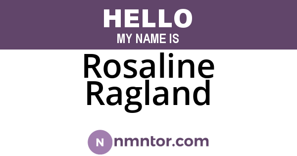 Rosaline Ragland