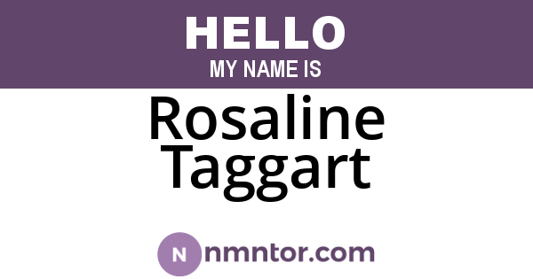 Rosaline Taggart
