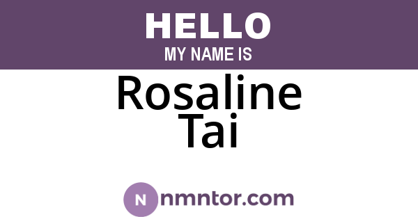 Rosaline Tai