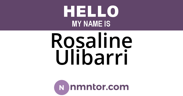 Rosaline Ulibarri