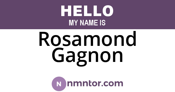 Rosamond Gagnon