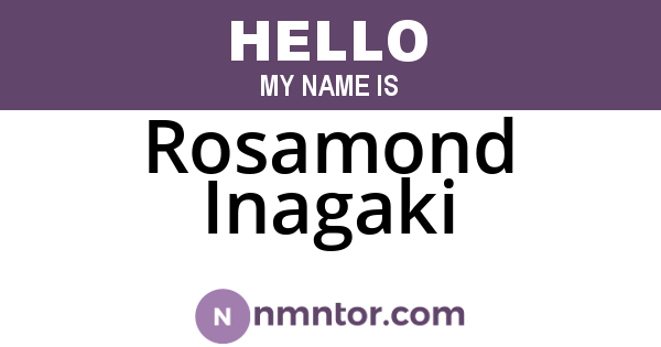 Rosamond Inagaki