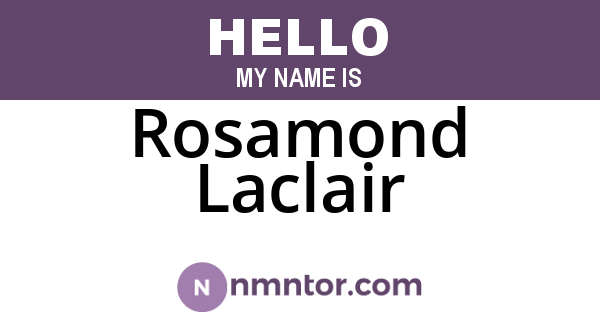 Rosamond Laclair