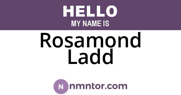 Rosamond Ladd