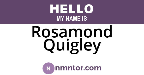 Rosamond Quigley