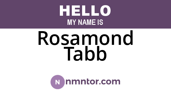Rosamond Tabb