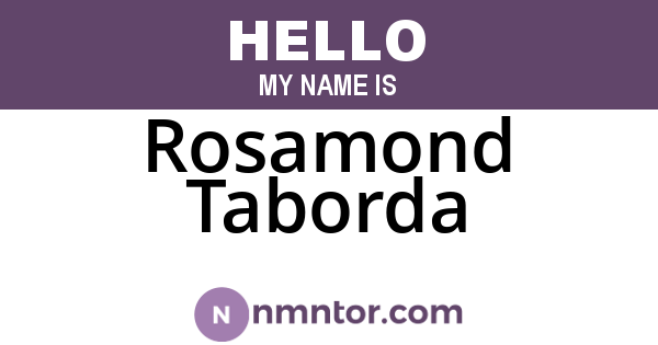 Rosamond Taborda