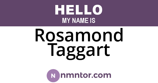 Rosamond Taggart