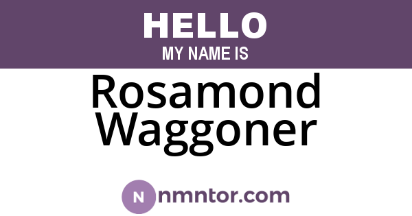 Rosamond Waggoner