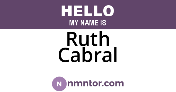 Ruth Cabral