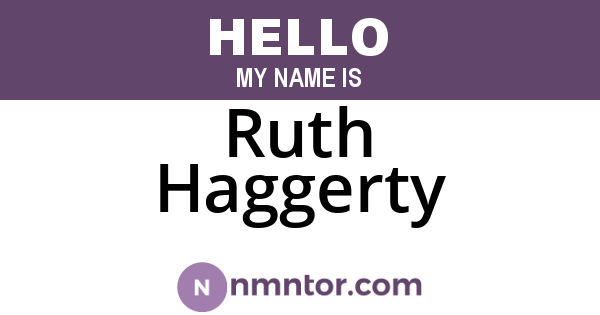 Ruth Haggerty