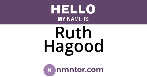 Ruth Hagood
