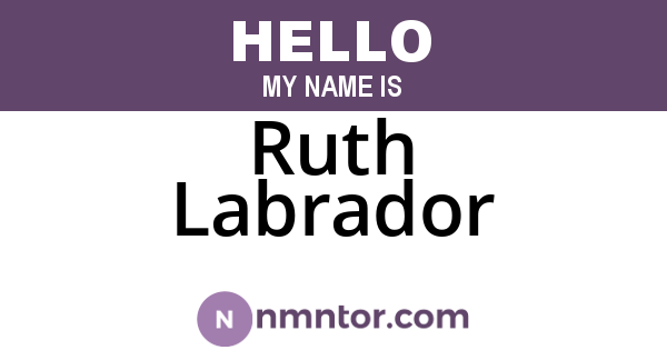 Ruth Labrador
