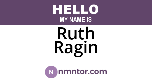 Ruth Ragin