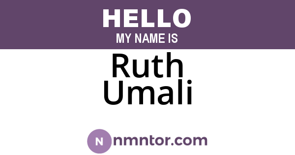 Ruth Umali