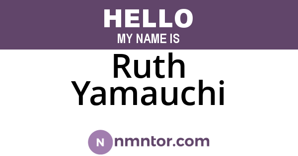 Ruth Yamauchi