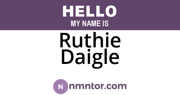 Ruthie Daigle