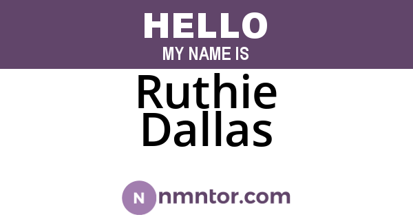 Ruthie Dallas