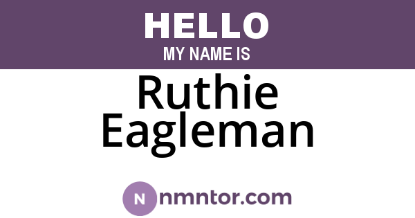 Ruthie Eagleman