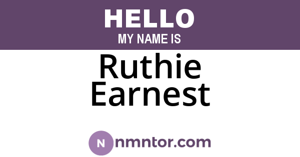 Ruthie Earnest
