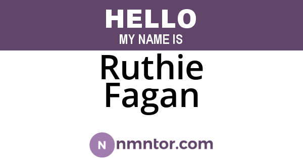 Ruthie Fagan